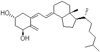 CAS # 41294-56-8, Alfacalcidol, 1-alpha-Hydroxycholecalciferol, (1alpha,3beta,5Z,7E)-Secocholesta-5,7,10(19)-triene-1,3-diol