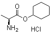 structure of CAS# 41324-79-2, L-Alanine cyclohexyl ester hydrochloride