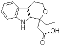 1-Ethyl-1,3,4,9-tetrahydropyrano[3,4-b]indole-1-acetic acid molecular structure (CAS 41339-67-7)