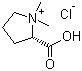 structure of CAS# 4136-37-2, Stachydrine chloride