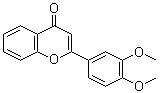 structure of CAS# 4143-62-8, 2-(3,4-Dimethoxyphenyl)-4H-chromen-4-one