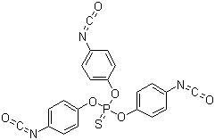 Tris(4-isocyanatophenyl) thiophosphate molecular structure (CAS 4151-51-3)