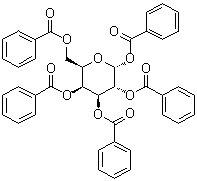 structure of CAS# 41545-55-5, Penta-O-benzoyl-alpha-D-galactopyranose