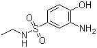 structure of CAS# 41606-61-5, 2-氨基苯酚-4-(N-乙基)磺酰胺