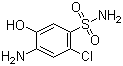 4-Amino-2-chloro-5-hydroxybenzensulfonamide molecular structure (CAS 41606-65-9)