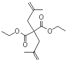Diethyl 2,2-bis(2-methylallyl)malonate molecular structure (CAS 4162-61-2)