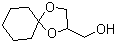CAS # 4167-35-5, 1,4-Dioxaspiro[4.5]decane-2-methanol, Cyclohexanone cyclic (hydroxymethyl)ethylene acetal, Cyclohexanone cyclic 3-hydroxypropylene acetal, Cyclohexylidene glycerol