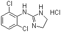 CAS # 4205-91-8, Clonidine hydrochloride, 2-(2,6-Dichloroanilino)-2-imidazoline hydrochloride