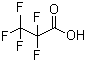 Perfluoropropionic acid molecular structure (CAS 422-64-0)