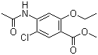 Methyl 4-acetamido-5-chloro-2-ethoxybenzoate molecular structure (CAS 4235-43-2)