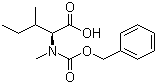 CAS # 42417-66-3, N-Cbz-N-methyl-L-isoleucine, Cbz-N-Me-Ile-OH, N-Benzyloxycarbonyl-N-methyl-L-isoleucine