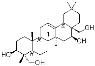 (3beta,4alpha,16beta)-Olean-12-ene-3,16,23,28-tetrol molecular structure (CAS 42483-24-9)