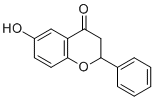 CAS # 4250-77-5, 6-Hydroxyflavanone, 6-hydroxy-2-phenyl-2,3-dihydrochromen-4-one