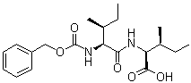 structure of CAS# 42538-01-2, N-[N-[(Phenylmethoxy)carbonyl]-L-isoleucyl]-L-isoleucine