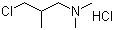 3-Dimethylamino-2-methylpropyl chloride hydrochloride molecular structure (CAS 4261-67-0)