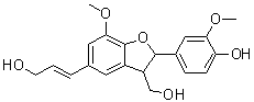 Dehydrodiconiferyl alcohol molecular structure (CAS 4263-87-0)