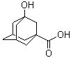 structure of CAS# 42711-75-1, 3-Hydroxyadamantane-1-carboxylic acid