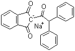 CAS # 42721-99-3, 2-(2,2-Diphenylacetyl)-1H-indene-1,3(2H)-dione ion(1-) sodium salt (1:1)