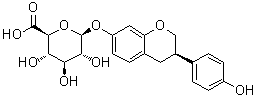 CAS # 428438-41-9, (3R)-3,4-Dihydro-3-(4-hydroxyphenyl)-2H-1-benzopyran-7-yl beta-D-glucopyranosiduronic acid