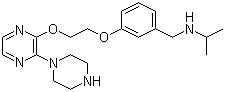 CAS # 428816-13-1, 2-(1-Piperazinyl)-3-[2-[3-[(isopropylamino)methyl]phenoxy]ethoxy]pyrazine