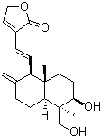 CAS # 42895-58-9, 11,12-Didehydro-14-deoxyandrographolide, 14-Deoxy-11,12-didehydroandrographolide, 14-Deoxy-11,14-didehydroandrographolide, AP 10