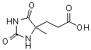 structure of CAS# 43189-50-0, 4-甲基-2,5-二氧代-4-咪唑烷丙酸