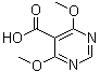 structure of CAS# 4319-93-1, 4,6-Dimethoxypyrimidine-5-carboxylic acid