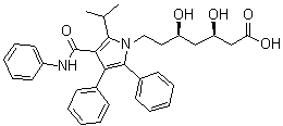 CAS # 433289-84-0, (betaR,deltaR)-beta,delta-Dihydroxy-2-(1-methylethyl)-4,5-diphenyl-3-[(phenylamino)carbonyl]-1H-pyrrole-1-heptanoic acid