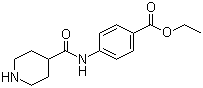 CAS # 433712-61-9, 4-[(Piperidine-4-carbonyl)amino]benzoic acid ethyl ester