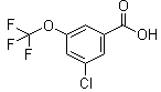 structure of CAS# 433926-46-6, 3-氯-5-(三氟甲氧基)苯甲酸