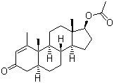 Methenolone acetate molecular structure (CAS 434-05-9)