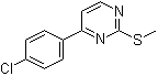structure of CAS# 434941-55-6, 4-(4-氯苯基)-2-甲硫基嘧啶