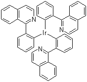 CAS # 435293-93-9, Tris[1-phenylisoquinoline-C2,N]iridium(III), iridium(3+) 1-phenylisoquinoline