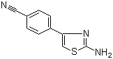 4-(2-Amino-1,3-thiazol-4-yl)benzonitrile molecular structure (CAS 436151-85-8)