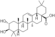 CAS # 4373-41-5, Maslinic acid, (2alpha,3beta)-2,3-Dihydroxy-olean-12-en-28-oic acid