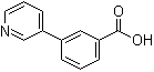 structure of CAS# 4385-77-7, 3-(3-吡啶基)苯甲酸