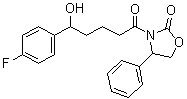CAS 登录号：439080-96-3, 3-[5-(4-氟苯基)-5-羟基戊烷酰基]-4-苯基恶唑烷-2-酮