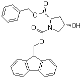 CAS # 439290-35-4, (2S,4S)-4-Hydroxy-1,2-pyrrolidinedicarboxylic acid 1-(9H-fluoren-9-ylmethyl) 2-(phenylmethyl) ester