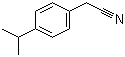 structure of CAS# 4395-87-3, 4-Isopropylphenylacetonitrile