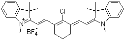 CAS # 439859-04-8, 2-[2-[2-Chloro-3-[(1,3-dihydro-1,3,3-trimethyl-2H-indol-2-ylidene)ethylidene]-1-cyclohexen-1-yl]ethenyl]-1,3,3-trimethyl-3H-indolium tetrafluoroborate(1-)