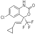 structure of CAS# 440124-96-9, (4S)-6-Chloro-4-[(1E)-2-cyclopropylethenyl]-1,4-dihydro-4-(trifluoromethyl)-2H-3,1-benzoxazin-2-one