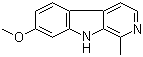 CAS 登录号：442-51-3, 哈尔碱, 哈尔明碱, 肉叶云香碱, 去氢骆驼蓬碱, 7-甲氧基-1-甲基-9H-吡啶并[3,4-b]吲哚