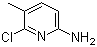 structure of CAS# 442129-37-5, 6-氯-5-甲基-2-吡啶胺
