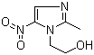 CAS # 443-48-1, Metronidazole, 2-Methyl-5-nitro-1-imidazoleethanol, (2-Methyl-5-nitro-1-imidazolee, 2-(2-methyl-5-nitroimidazol-1-yl)ethanol, Flagyl