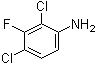 structure of CAS# 443-93-6, 2,4-二氯-3-氟苯胺