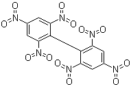 2,4,6,2',4',6'-六硝基联苯分子结构 (CAS 4433-16-3)