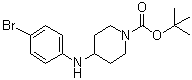 CAS # 443998-65-0, 4-[(4-Bromophenyl)amino]piperidine-1-carboxylic acid tert-butyl ester