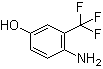 structure of CAS# 445-04-5, 3-(Trifluoromethyl)-4-aminophenol