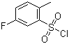 5-Fluoro-2-methylbenzenesulfonyl chloride molecular structure (CAS 445-05-6)