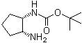 structure of CAS# 445479-01-6, ((1S,2R)-2-氨基环戊基)氨基甲酸叔丁酯